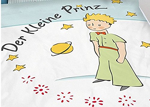 süße Kinderbettwäsche Kinder Bettwäsche Der kleine Prinz 100×135 Jungen Mädchen Wendebettwäsche Kinder-Bettwäsche hochwertige Baumwolle Reißverschluss - 2