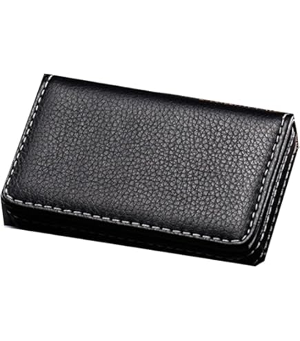 Portabiglietti Da Visita In Pelle E Acciaio - Doppia Custodia Con Chiusura Magnetica - Foto 2