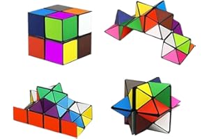 DCSZGZW 3D Puzzle,Gear Cube,magico 2 in 1, Cubo magico, Cubo Stellato, for Children and Adults,Set di cubi magici, giocattolo rilassante, gioco Educativo