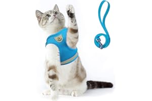 Supet Imbracatura per Gatti con Guinzaglio Gilet Riflettente in Nylon Morbido per Cani da Passeggio per Cani da Corsa Adatto a Gatti, Cuccioli, Piccoli Animali Domestici