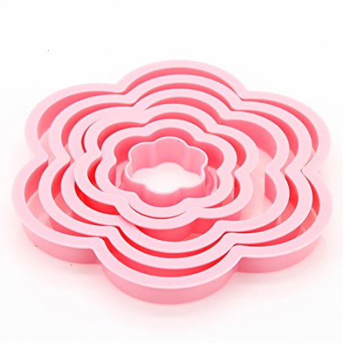 joyliveCY 6ST Plum Blossom Blume Form Kuchen Keks Ausstecher dekorieren Schimmel Tools