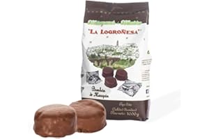 La Logroñesa Mazapán artesano de Montoro - Bolsa 1 kg - 28 unidades aprox - Producto Premium - Típico Dulce Navideño - Receta Artesanal - Auténtico Mazapán de Soto (1KG, Bombón de mazapán)