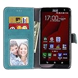 BONROY® Tasche Hülle für Handyhülle für Asus ZenFone 2 Laser ZE601KL (6.0 Zoll) Retro matte Leder PU Leder Flip Schutzhülle Case Cover Etui Lederhülle mit Silikon Back Cover PU Leder Handytasche im Bookstyle Stand Funktion Kartenfächer Schale Stoßfest Handyhülle für Asus ZenFone 2 Laser ZE601KL (6.0 Zoll) - 
