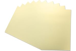 CRAFTER'S COMPANION Centura Metallic Single Colour 10 Sheet Pack-White Gold, Cardstock, 34.4 x 22.5 x 0.5 cm