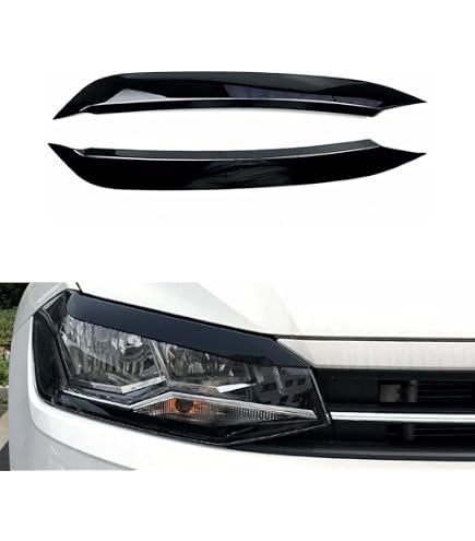 NEGRO 2Pcs Auto Front Scheinwerfer Augenbraue Augenlid Abdeckung Trim Fit for BMW X3 F25 X4 F26 2014 2015 2016 2017 Rücklicht-Augenlid(Carbon Fiber