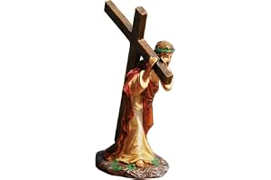 ERZU Krucifix väggkors katolskt trä Jesus Kristus vägghängande kors för heminredning, kors hem kyrkodekorationer