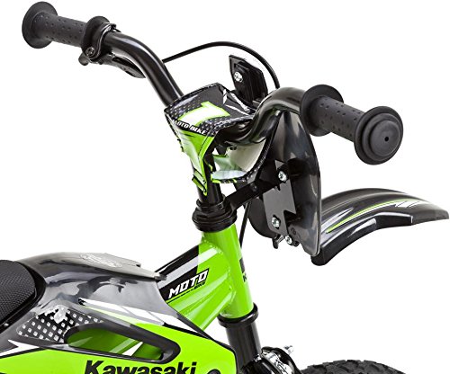 Kinderfahrrad Kawasaki Kids Bike Moto 16 Zoll mit Rücktrittbremse Farbe: Grün oder Blau - 6