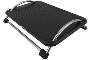Techly 305564 Poggiapiedi Regolabile Nero