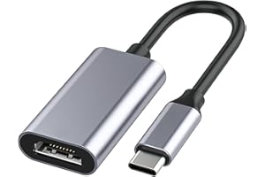 zoerbufan Adaptador USB C a HDMI 4K 2K 1080P, USB Tipo C (Thunderbolt 3) a HDMI Madre para iPhone 16/15 Pro/MAX, MacBook Pro, Pixelbook, Surface Book, iPad Pro,Galaxy S10 S9+