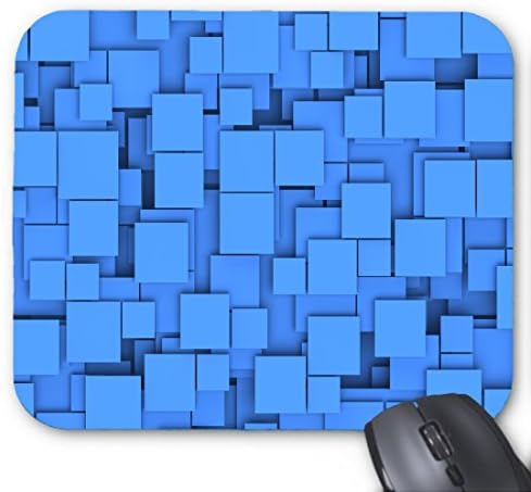 Chocolate Ice Cream Blue Square Design Throw Car Cusion Mouse pad 9.84 x 11.8 inch