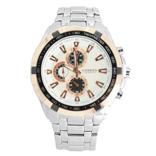 Herrenuhr Herren Uhr Sport Armband Uhr Edalsthal Armbanduhr Silber Armband & weiem Zifferblatt Herrenuhr Herren Uhr Sport Armband Uhr Edalsthal Armbanduhr Silber Armband & weiem Zifferblatt