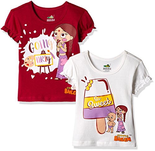 Chhota Bheem Girls T-Shirt (Pack of 2) RS.149 (70.00% Off) - Amazon