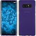 Produktbild PhoneNatic Case für Samsung Galaxy Note 8 Hülle Silikon lila matt + flexible Folie