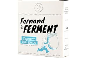 FERNAND LE FERMENT - ferments lactiques pour yaourt maison (10 sachets = 80 pots de yaourt), sans additif, bio par nature
