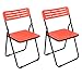 Cipla Plast Multipurpose Folding Plastic Chair - Red (Set of 2) - GEC-522-R2 RS.2999.00
