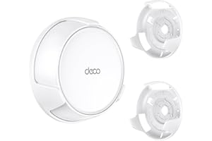 EDUP LOVE EDUP Support Mural pour Deco BE23 / BE25 / BE3600 / BE5000 Système Mesh WiFi 7, Support Gain de Place avec Gestion des Câbles Cachée, Design Sécurisé et Élégant pour Maison et Bureau (Blanc, Lot de 2)