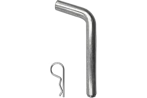 YRSSSA Pasador de enganche doblado, pasador de enganche de remolque y clip para receptor de enganche de remolque, componentes de remolque, pasador de barra de remolque para enganche de remolque(12.70x76mm)