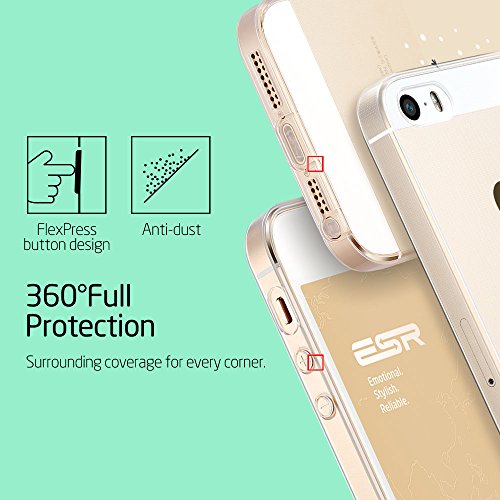 ESR iPhone SE 5 5s Funda  Suave TPU Funda Adorable Parachoques Funda Case Cover Carcasa Para iPhone 5   iPhone 5s   iPhone SE  Monigote de nieve