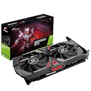 iGame GeForce GTX 1650 Ultra OC 4G GDDR6 Graphics Card 128-Bit HDMI/DP/DVI Support DirectX 12 Dual Fan gpu(Full Metal backplane)