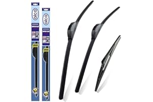 alca Germany Fits Renault Kadjar 2015-onwards Set of 3 Windscreen Wiper Blades Super Flat Front Rear 26"17"H 9"L ASF2617H9L