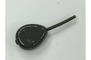 TMC Lot de 10 plombs de pêche plats en forme de poire 85 g