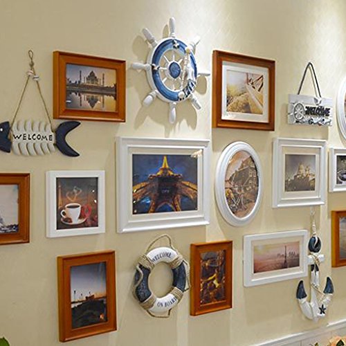 Gazechimp Wanddeko Anhänge Schiff Lenker Lenkrad Steuerräder Ornament - 5