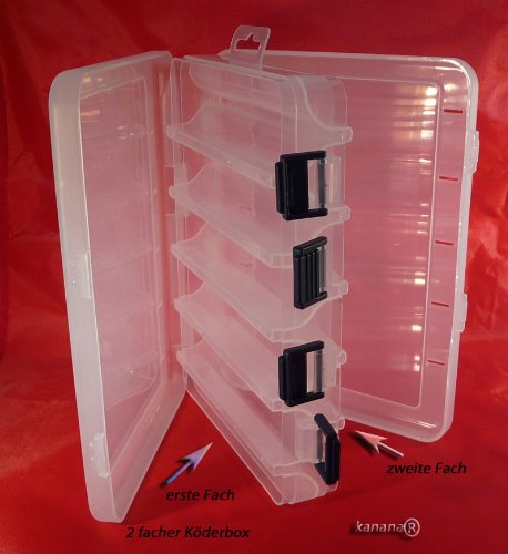 Plastikbox Angelbox Köderbox zubehörbox Angel Box TACKLEBOX (JCB202) - 4