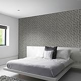 Visión 3D, la introducción de la tecnología escarchada, patrón de ladrillo tridimensional, relieve en relieve tridimensional, efecto de sala decorativa es bueno