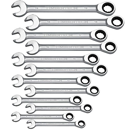 Femor Ratschenringschlüssel Set 12tlg. Ratschenschlüssel, Knarrenschlüssel, Maulschlüssel, Ringschlüssel, Ringmaulschlüssel … (Modell 2) - 6