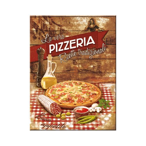 Nostalgic-Art 14289 Home und Country Pizzeria La Vera Magnet, 8 x 6 cm