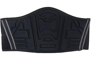 Ledershop-online Motorrad Nierengurt Nierenschutz Unisex Rückenwärmer mit breitem Klettverschluss schwarz S - 6 XL