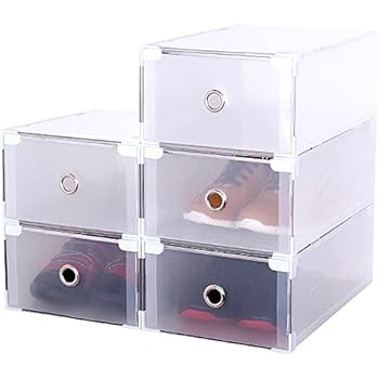 MultiWare 24 x Schuhaufbewahrung Schuhbox Schuhkasten Stapelbox