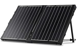 Renogy 100W Foldable Solar Panel Suitcase, 12V Portable Off Grid Panel, 2pcs 50W Solar Panel Suitcase Built-in Kickstand for RV, Campervan