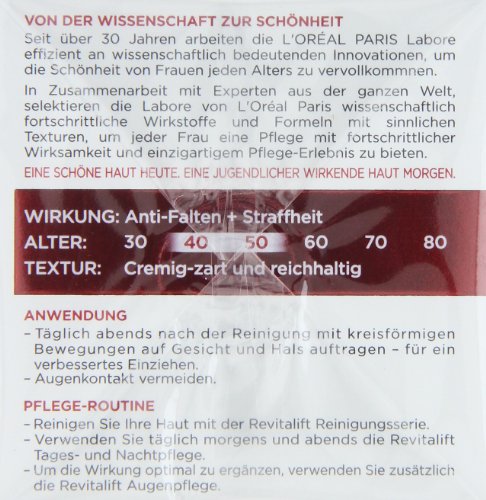 L’Oreal Paris Gesichtscreme Revitalift Anti Falten Feuchtigkeit Gesichtspflege Nachtcreme 50ml - 11