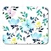 Produktbild HOTNING Gaming Mauspads, Gaming Mouse Pad Blue Watercolour Watercolor Floral Colorful Flora Artistic Batik Blossom Bouquet 11.8"x 9.8" Decor Office Nonslip Rubber Backing Mousepad Mouse Mat