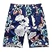 Produktbild Herren Sommer Mode Lässig Schnell trocknend Druck Lose Strand Sport Shorts Hosen Summer Loose Printed Beach Shorts Blau XL 2XL 3XL 4XL 5XL 6XL