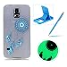 Produktbild Samsung Galaxy S5/S5 Neo Hülle Silikon TPU Ultradünn Case,Samsung Galaxy S5/S5 Neo Einzigartig [Nacht Leuchtend] Fluoreszieren Im Dunkeln Lichtdurchlässig Weich Gummi Handyhülle Etui Tasche Schutzhülle,Herzzer Anti Kratzer Flexibel Soft Rückseite Schutz Hülle Bumper Case Cover Shell für Samsung Galaxy S5/S5 Neo + 1 x Frei Blau Handy Halterung Ständer + 1 x Frei Blau Stylus Stift Touch Pen - Blue Dreamcatcher