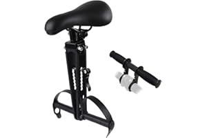 QQY Adjustable Kids Bicycle Seat Handlebar, for 2-7 Years,Outdoor Mountain Bike Saddles Child Cycling,Compatible with All Adult MTB