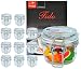 Produktbild 12er Set Einmachglas Bügelverschluss Original Fido 0,125L incl. Bormioli Rezeptheft