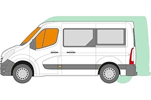 Just Kampers Thermal Blind mat Windscreen Window Covers Cab Kit Compatible with Renault Master and Vauxhall Movano from 2010