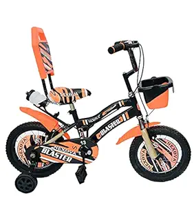 PAWKYKIDS Baby cycle for Kids with Front Basket and Colour Kids cycle for Toddler 3,4,5,6 Year Children cycle for Kids cycle. Kids bicycle 14 T with Steel Frame and Tubeless Tyre for 3 to 6 Years Age Group for Boys and Girls