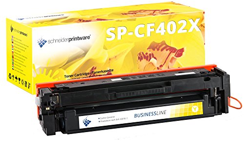 4 SCHNEIDERPRINTWARE Toner ( 50 PROZENT höhere DRUCKLEISTUNG ) ( nach ISO-Norm 19798 getestet ) als Ersatz für HP 201X kompatibel zu HP CF400X CF401X CF402X CF403X für HP Color LaserJet Pro MFP M277dw, Color LaserJet Pro MFP M277n, Color LaserJet Pro MFP M274n, Color LaserJet Pro M252dw, Color LaserJet Pro M250 Series – 201X - 7