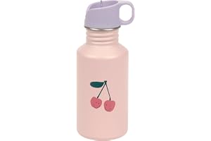 LÄSSIG Barnvattenflaska i rostfritt stål 500 ml Happy Fruits Cherry