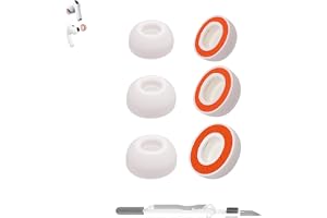 Aiivioll Öronproppar för AirPods pro 3, minnesskum (S/M/L, vit