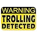 Produktbild Blechschild mit Aufschrift Warning Trolling Detected, 30,5 x 45,7 cm