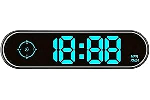 RUIOOMEEP GPS Tacho Auto, Plug-and-Play Head Up Display Auto mit Geschwindigkeitswarner, USB Powered Tachometer, Geschwindigkeitsmesser HUD Display, Universal für Geeignet für alle Fahrzeuge Auto LKW Boot