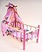 Produktbild Galdrew Puppenkrippe Puppenbett mit Baldachin und Bettwäsche