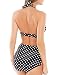 Figleaves Womens Tuscany Spot Non Pad Halter Bikini Top Size 32H In Black