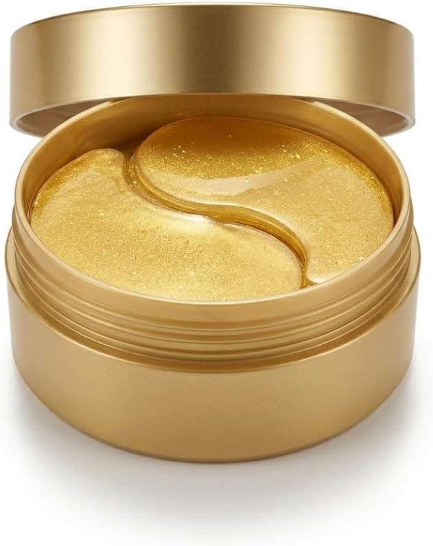 24K Anti-Aging, Gold Göz Altı Maskesi, Şişlik ve Morluk Karşıtı 60 Adet | Hyalüronik Asit İçerir, Anında Aydınlatıcı Etki, Kaz Ayağı ve Kırışıklık Karşıtı, Durulama Gerektirmez, 30 Günlük Bakım