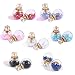 YouBella Jewellery Combo of 7 Two Sided Multi-Colour Crsytal Stud Earrings for Girls RS.299.00